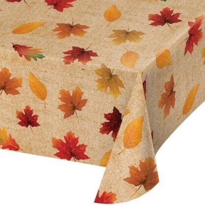 Fall Leaves Vinyl Tablecloth