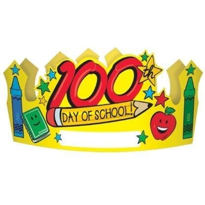 100th Day of School Paper Crowns