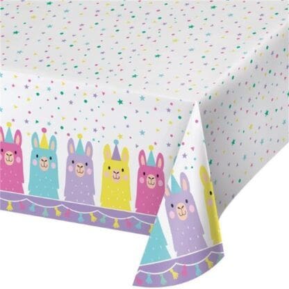 Llama Party Plastic Table Cover - 1 per Pack - Party Supplies