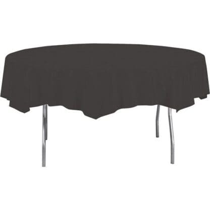 Round Table Cover, 82" black velvet