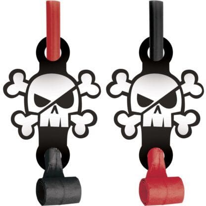 Treasure Island Pirate Party Blowers, 8 Count