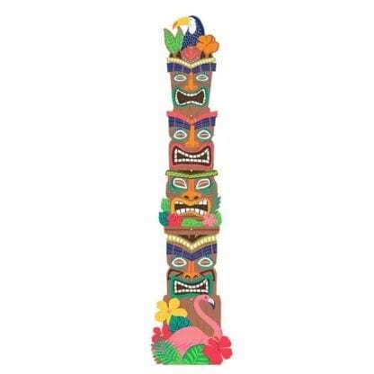 Jointed Tropical Luau Tiki Totem Cutout