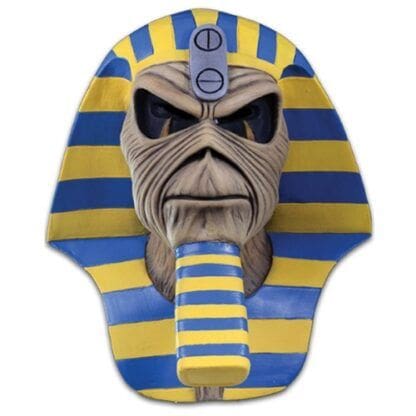 Iron Maiden Powerslave Cover Full Head Mask, Beige Blue Yellow, One-Size - Image 2