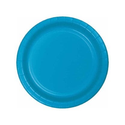 Turquoise Blue Banquet Plates 24 Pack