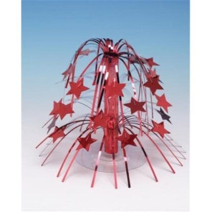 Red Star Mini Metallic Cascade Centerpiece