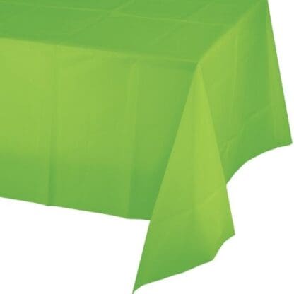 Plastic Tablecover, Lime, 54" X 108"