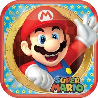 Super Mario 9" Luncheon Plates (8 Pack)