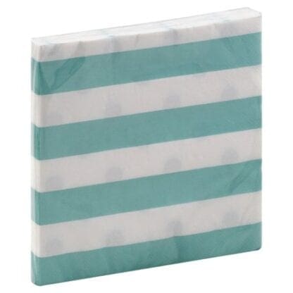 Creative Converting Dots & Stripes Fresh Mint Napkins, 16 Ct