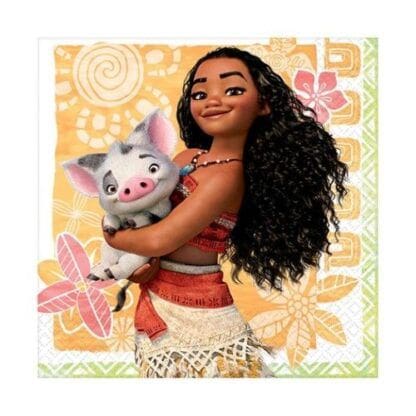 Moana Beverage Napkin (16 Count)