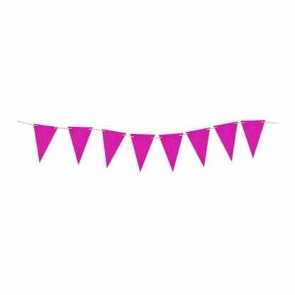 (One Size, Hot Pink) Glitter Flag Banner - Image 2