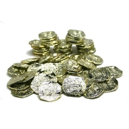 Ancient Pirate Coins-72 Pieces, 7.5 X 4.2 X 1.5 Inches