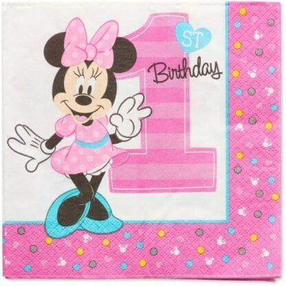 Minnie's Fun to Be One Luncheon Napkins (16 Count)