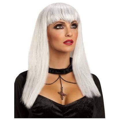 White Vamp Wig