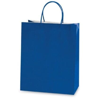 Royal Blue Narrow Medium Gift Bag Case Pack 60