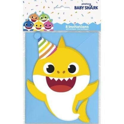 Baby Shark Party Invitations [8 per Package]