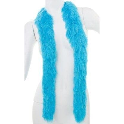 Blue Faux Fur Boa (6', 190 Grams)