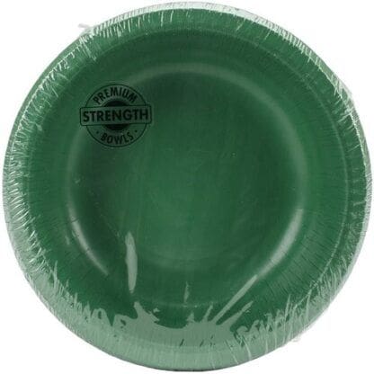 Paper Bowl, 20 Oz, 20pk, Emerald Green