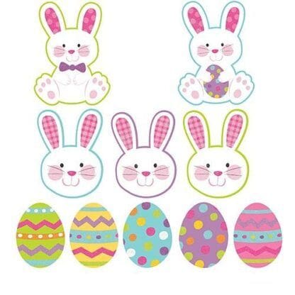 Easter Mini Cutouts, Multicolored