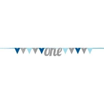 1st Birthday Boy Pennant Banner