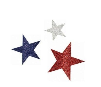 Patriotic Glitter Cutouts (Assorted)