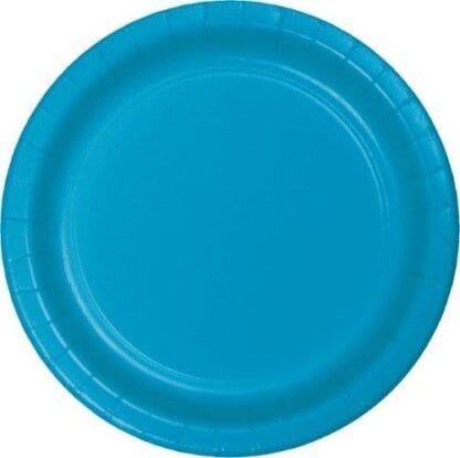 Lunch Plate, 7", Turquoise, 24 Ct