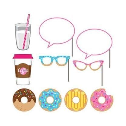 10ct Donut Time Photo Booth Props