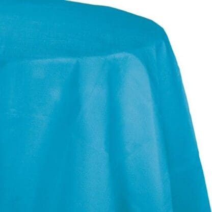 Turquoise Blue Octy Round Tablecloth Each