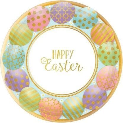 Golden Easter 10.5" Dinner Plates