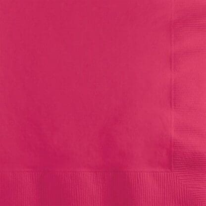 Hot Magenta - Beverage Napkins 5"X5" 50/Pkg