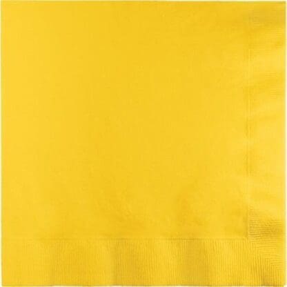 Luncheon Napkins 50-Pack, School Bus Yellow