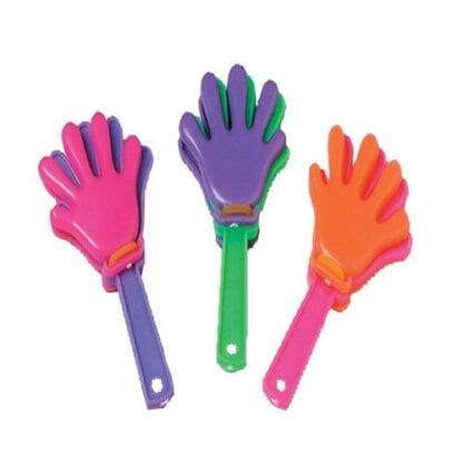 Mini Hand Clappers-- Assorted Colors