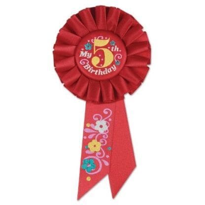 My 5th Birthday Rosette