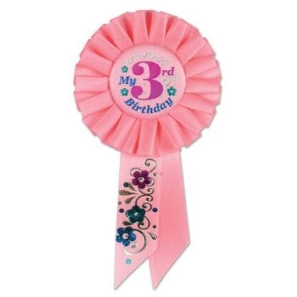 My 3rd Birthday Rosette