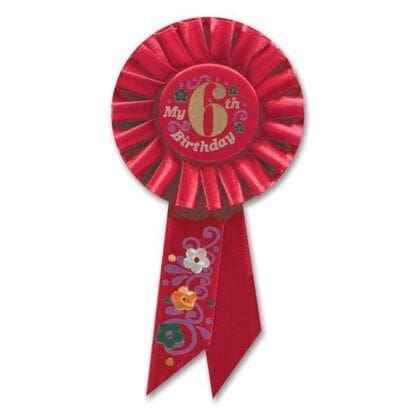 My 6th Birthday Rosette -