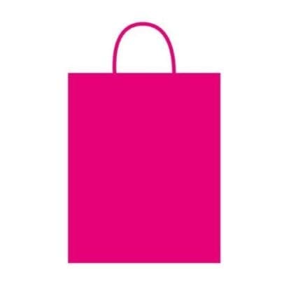 Flomo GB532L Large Hot Pink Gift Bag, Case of 60