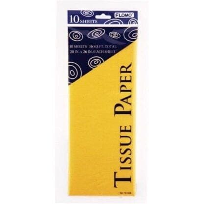 Wholesale Tissue Paper - Yellow (10 Sheet)(60x$0.93)