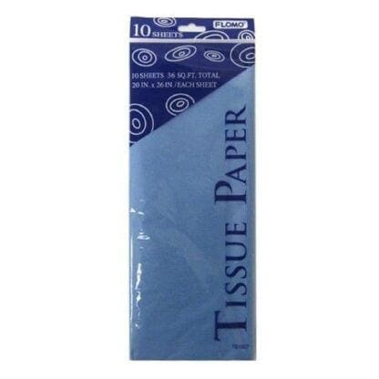 Flomo TS1007 20 X 26 in. Pastel Blue Tissue Paper, 10 Sheets Count, Case of 60