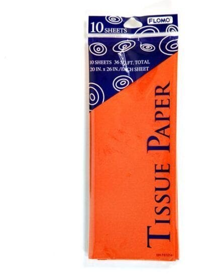 Wholesale Tissue Paper - Orange (10 Sheet)(60x$0.93)