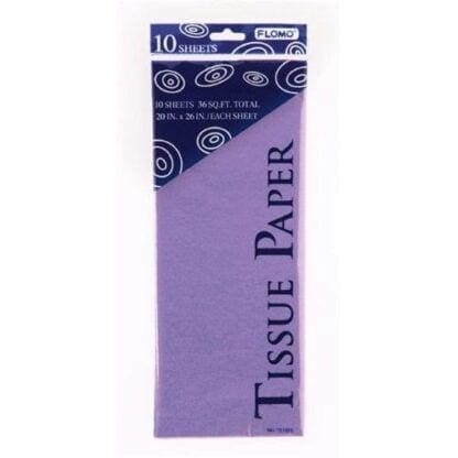 Flomo TS1023 20 X 26 in. Purple Tissue Paper - 10 Sheets Count, Case of 60