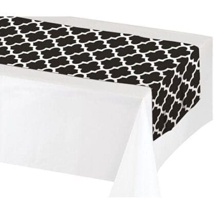 Black and White Table Runner