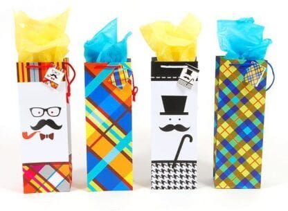 Wholesale "It's a Guy Thing" Matte Bottle Gift Bag(144x$0.88)