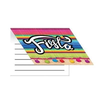 Vibrantly Colored Fiesta" Serape Pattern Fold-over Invitation 6.7"