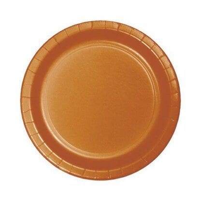 Pumpkin Spice Dessert Plates, 24 Pk