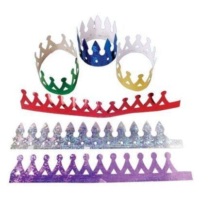 Dozen Prism Metallic Crowns