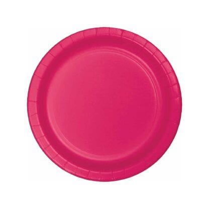 Banquet Plate, 10", Hot Magenta, 24 Ct