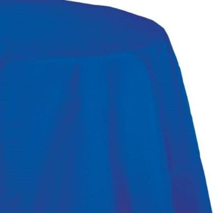 Cobalt Blue Octy Round Tablecloth, Each