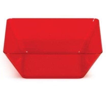 Translucent Red 5" Bowl 4 Pack