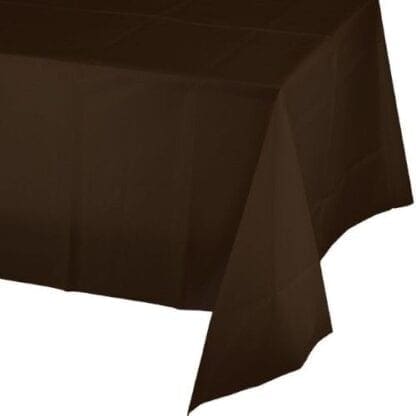 Plastic Tablecover, Brown, 54" X 108"