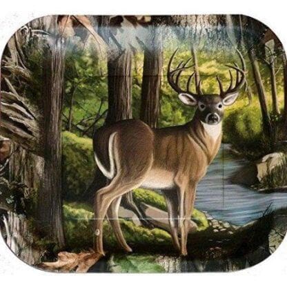 Next Camo 9" Plates Square (8) Deer Camouflage Hunting Party