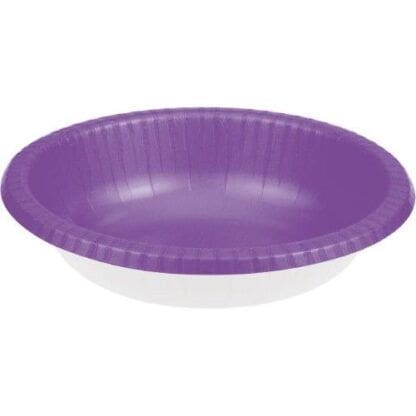 Paper Bowls, 20oz, 20pk, Amethyst